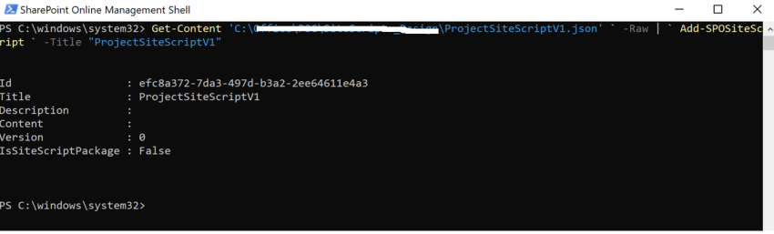 Site Template with SharePoint Online